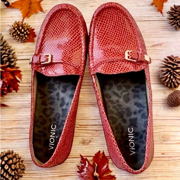 David Tate Loafer Patent Leather Snakeskin Print Womens size 12 - Picture 5 of 14